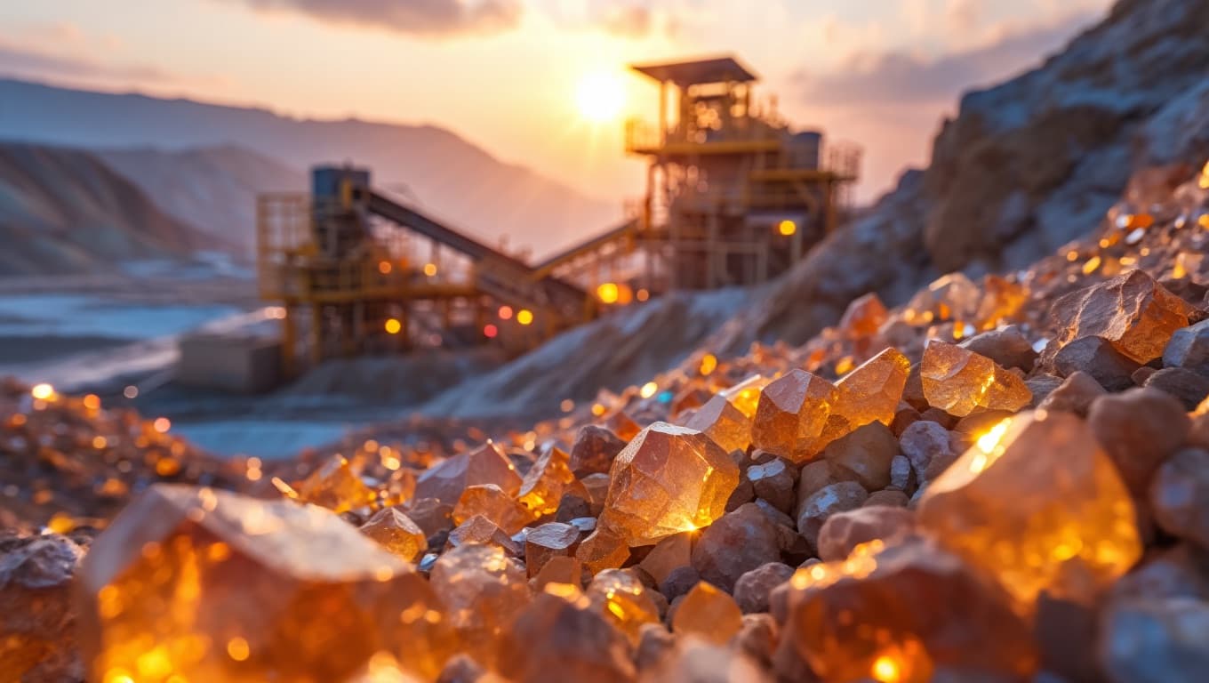 Mineral resources at an ore-processing facility
